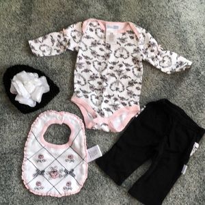 4 piece girl outfit set